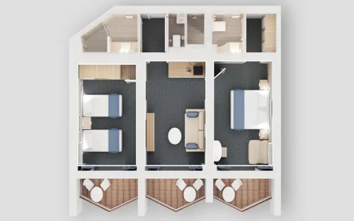 Семейный люкс с видом на море / Family suite sea view — фото 5
